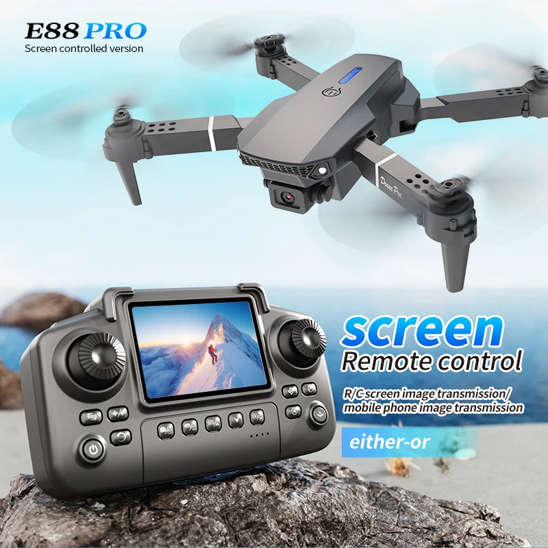 Drone Ae Rc - طائرة بدون طيار احترافية E88 PRO