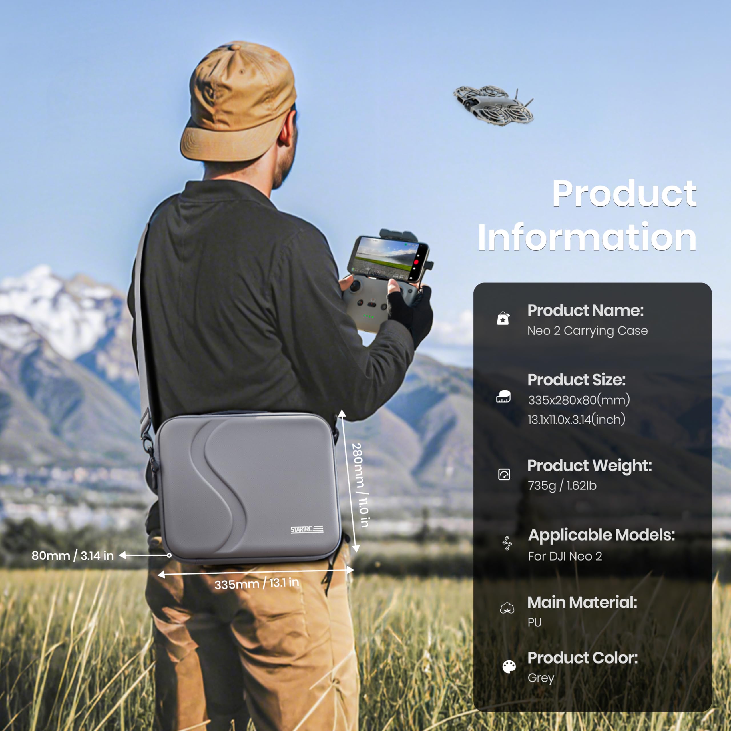 Drone Dji Rc N3 - حقيبة حمل لإكسسوارات DJI Neo 2