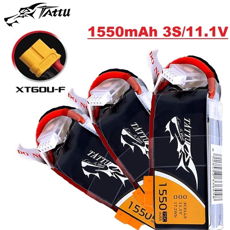 Drone Rc Link - بطارية TATTU-LiPo لطائرة هليكوبتر RC ،