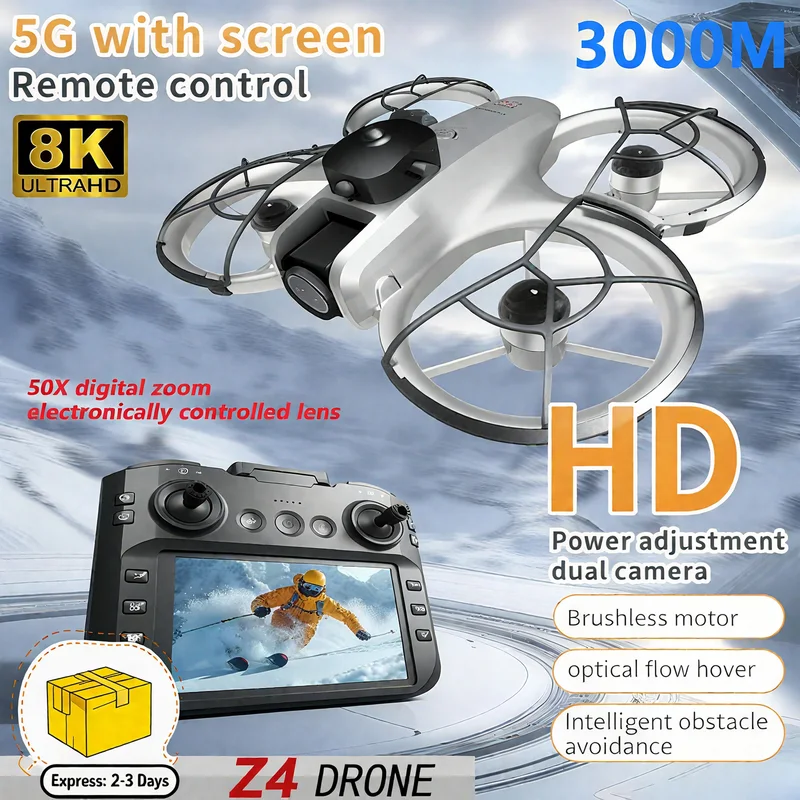 طائرة ميني Z4 الجديدة بدون طيا - مراجعة Drone Ae Rc وسعره