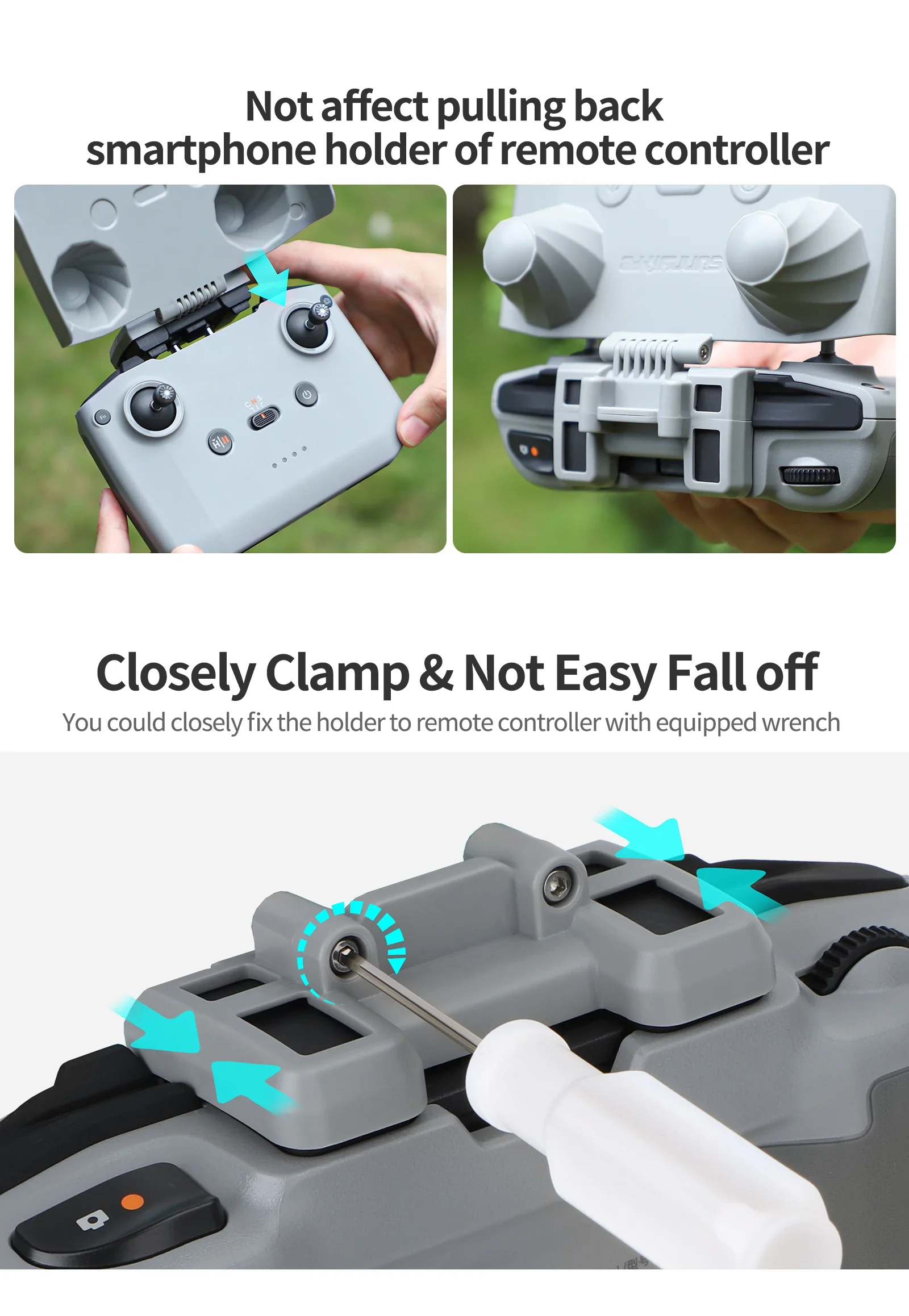 2 في 1 وحدة تحكم حامي SunHood  - مراجعة Drone Dji Rc N3 وسعره