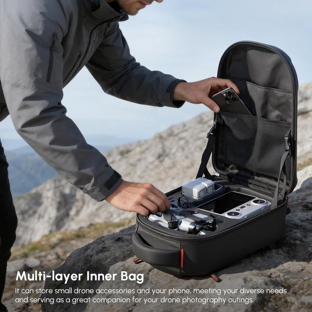 حقيبة ظهر صلبة مقاومة للماء لـ - مراجعة Drone Dji Rc Mini 3 وسعره