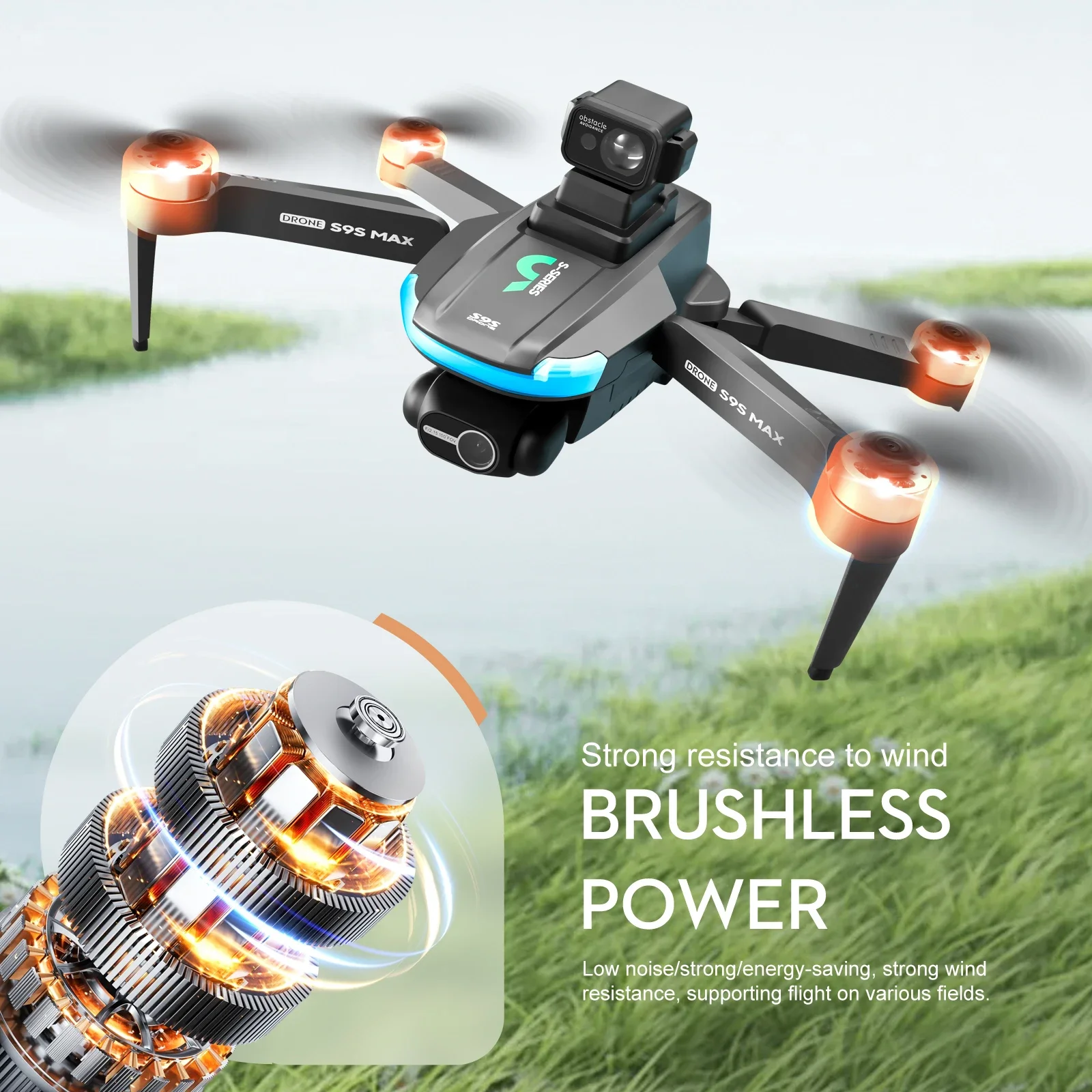 جديد S9S ماكس طائرة صغيرة بدون - مراجعة Drone Ae Rc وسعره