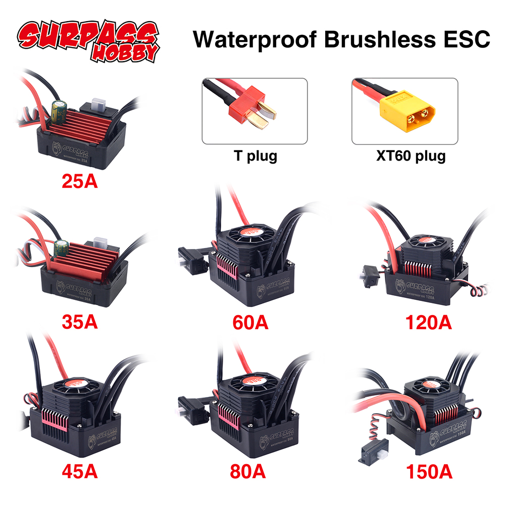 SURPASSHOBBY ESC 150A 80A 120A - مراجعة Drone Motor Rc Car وسعره