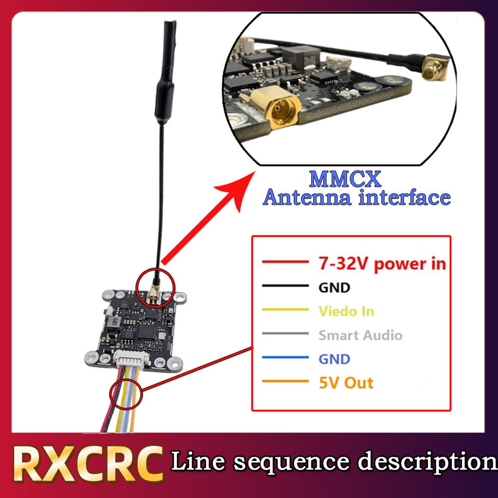 RXCRC 5.8G وحدة 48CH 1.6W VTX  - مراجعة Drone Rc1 وسعره