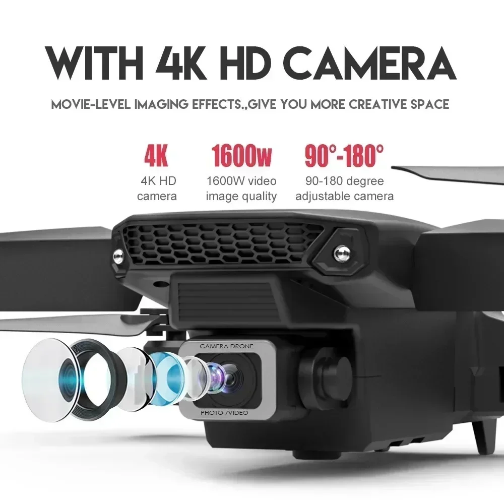 E88 Pro WIFI FPV الطائرة بدون  - مراجعة Drone Ae Rc وسعره