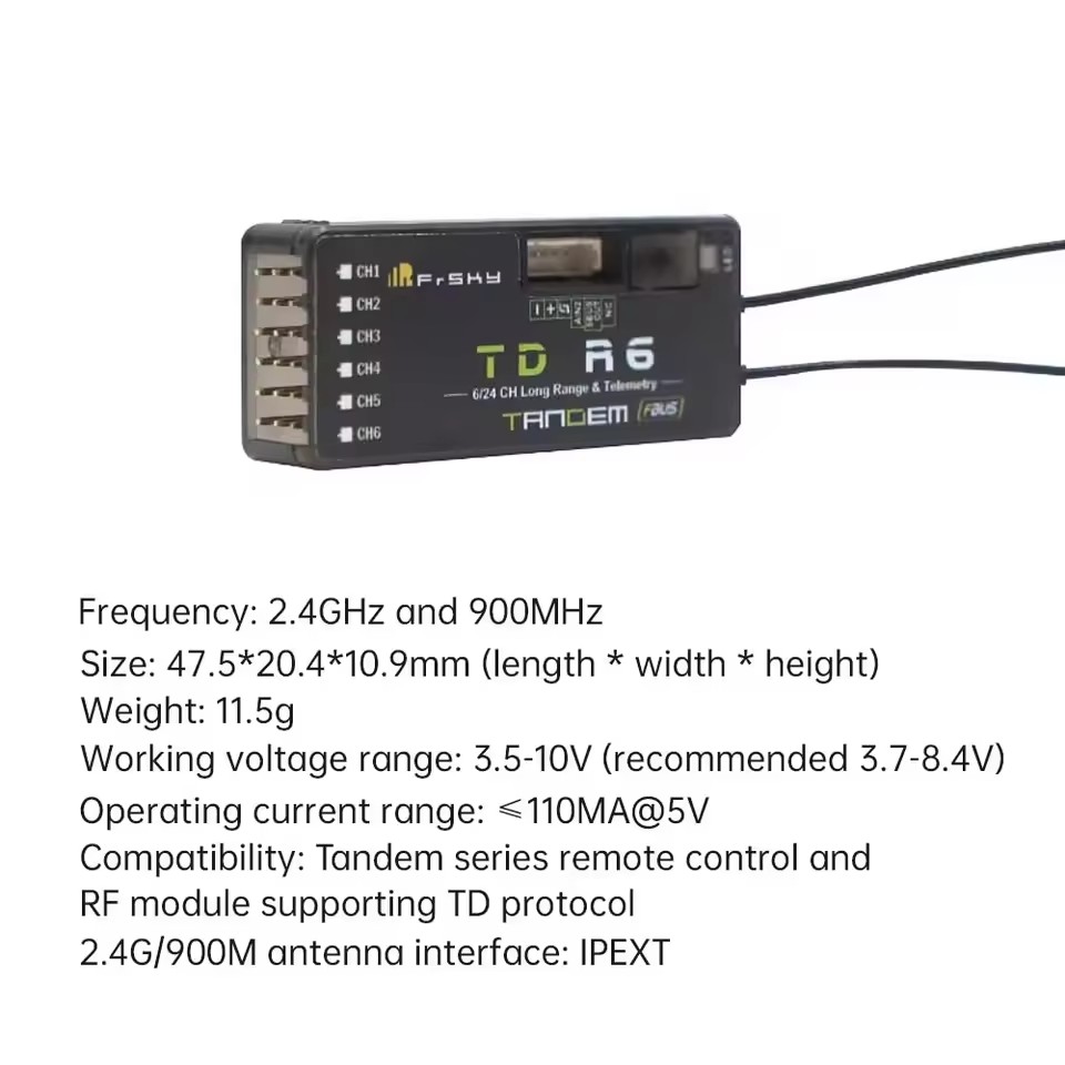 جهاز استقبال FrSky TD R6 ثنائي - مراجعة Frsky Receiver Module وسعره
