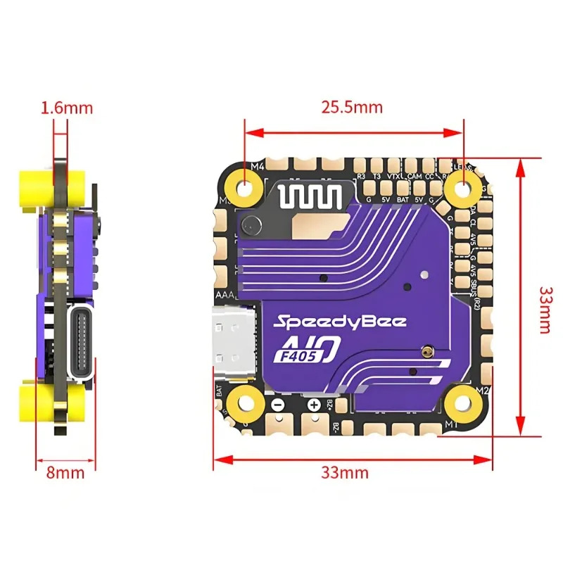 وحدة تحكم طيران SpeedyBee F405 - مراجعة Drone Rc Quadcopter Controller وسعره