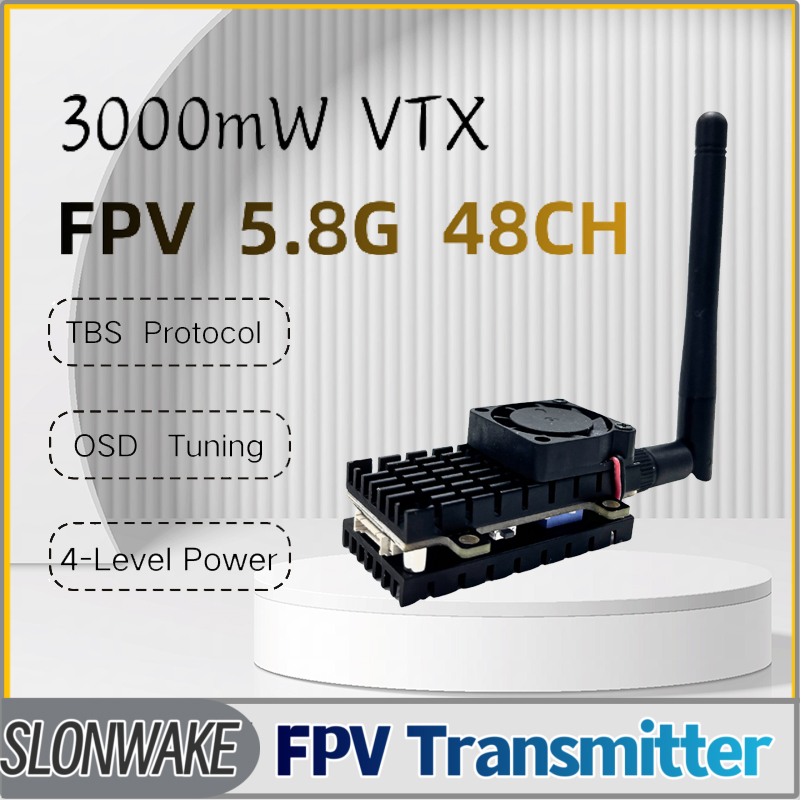 SLONWAKE 5.8G 3000mW محاكاة VT - مراجعة Drone Rc1 وسعره